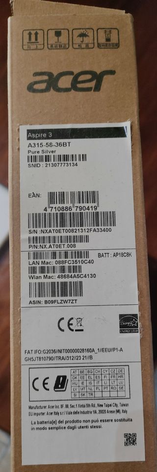 Laptop Notebook Acer Aspire 3 A315 come nuovo