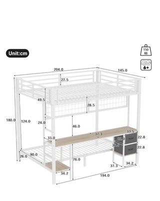 Litera alta 90x200 y 140x200 