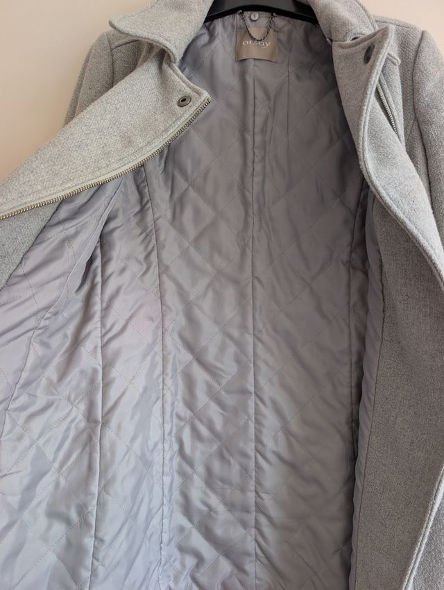 Abrigo de invierno, Orsay, color gris