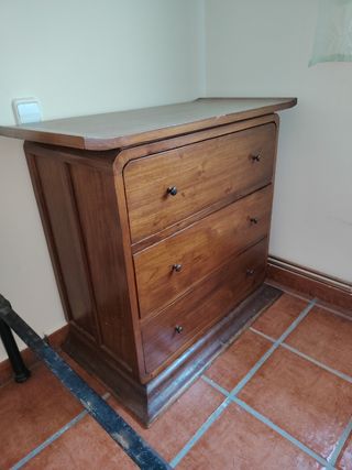 Cómoda de madera 3 cajones