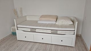 Cama nido blanca madera Ikea Hemnes