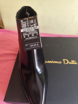 Botín Massimo Dutti Negro Talla 38