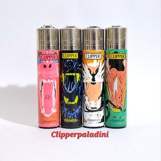 4 Accendini Clipper Animali