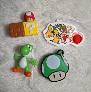 Pack de 4 figuras colección Super Mario Kinder Joy