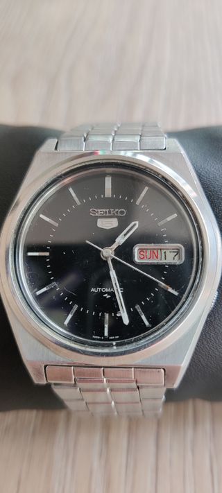 Seiko 5 Automático Negro Vintage - Ref. 7009-876A