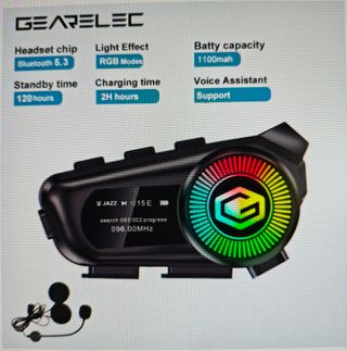 2x Intercomunicador Moto Gearelec R1