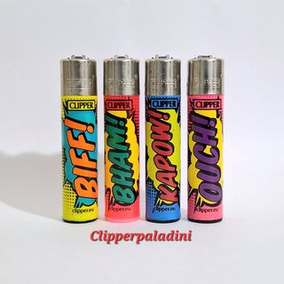Set 4 Accendini Clipper Pop Art
