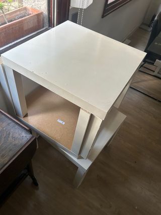Mesas auxiliares Ikea blancas