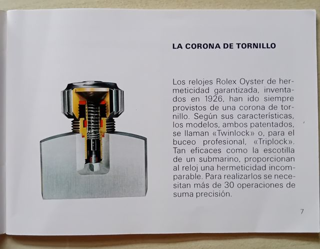 Librito Su Rolex Oyster 1979