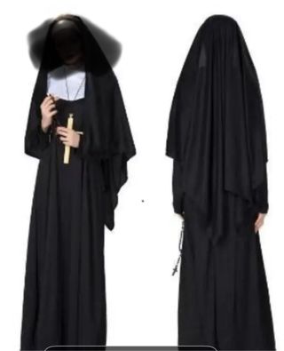 Disfraz Hábito Monja Halloween Talla Única