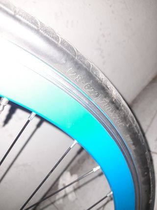 Bicicleta Fixtyle Negra Ruedas Azules