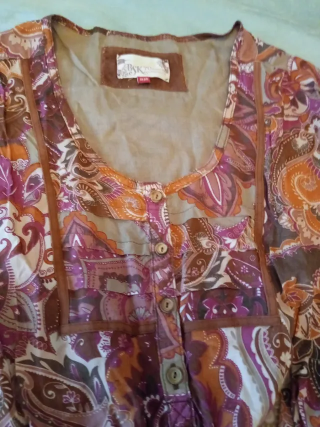 Vestido Bershka estampado floral S 
