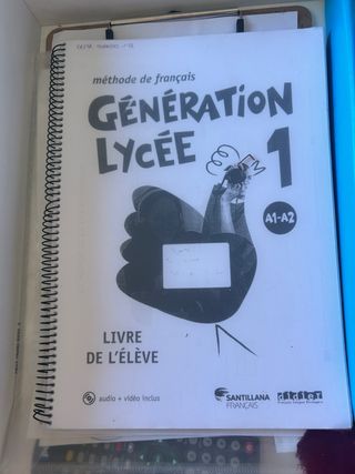 libro francés primero de bachillerato