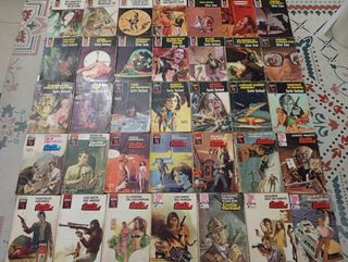 Lote de 65 novelas antiguas bolsilibros 