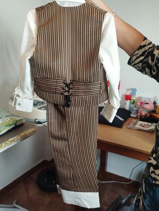 Traje campero niño rayas