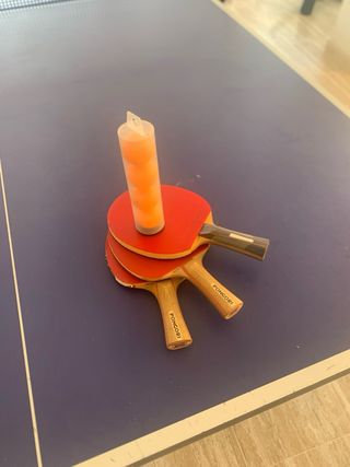 Mesa de ping pong azul