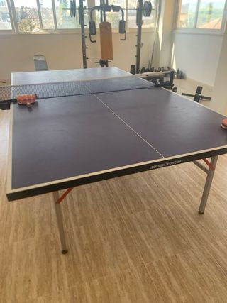 Mesa de ping pong azul