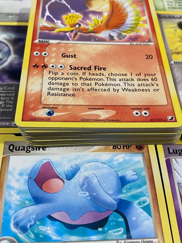 48 cartas pokémon EX UNSEEN FORCES inglés