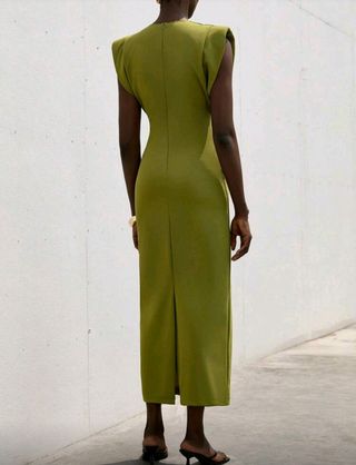 Vestido verde oliva mujer. Talla XS