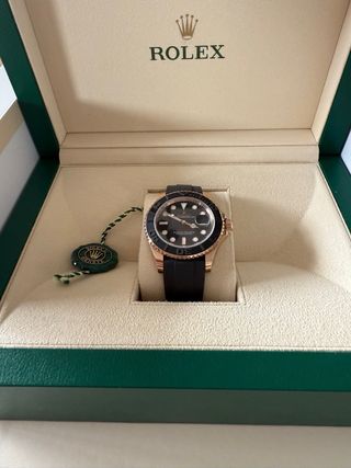 rolex Yacht master everose 40mm auto oysterflex