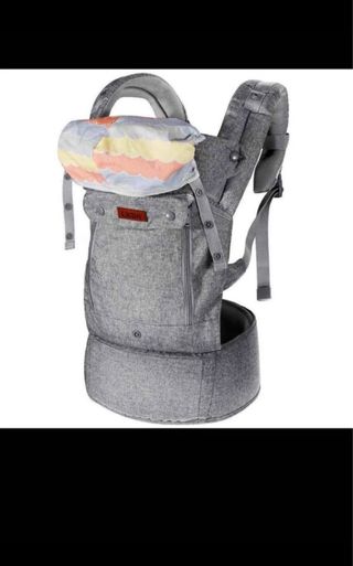 Marsupio neonato grigio con fantasie