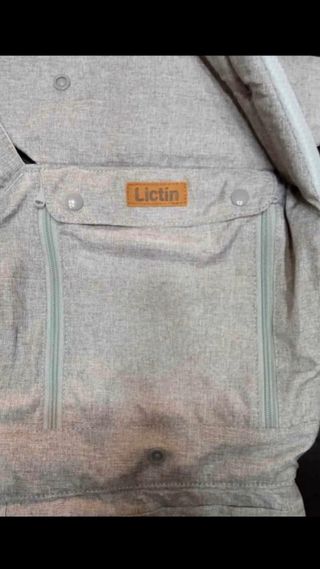 Marsupio neonato grigio con fantasie