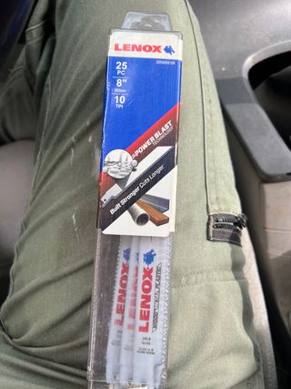 12 Hojas Sierra Sable Lenox 8 10 TPI MUY BUENAS