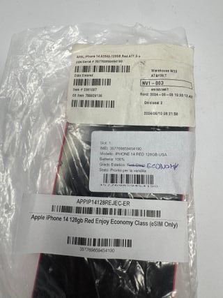 iPhone 14 128GB Rosso (eSIM)