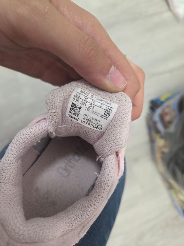 Zapatillas Adidas Bebé Talla 21 Rosa