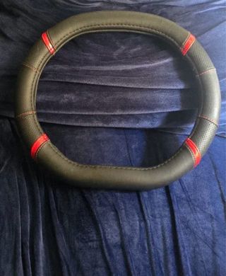 Funda Volante Coche Negro/Roja