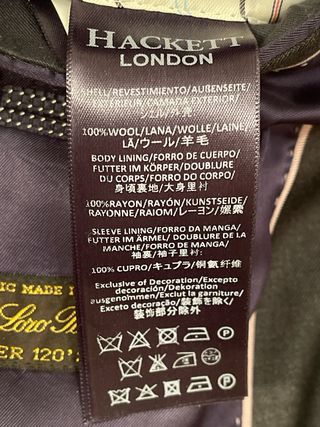 Traje Hackett Azul Marino Talla M