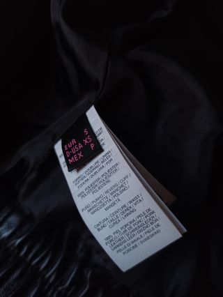Chaqueta Mango Negra Piel y Pelo Real 
