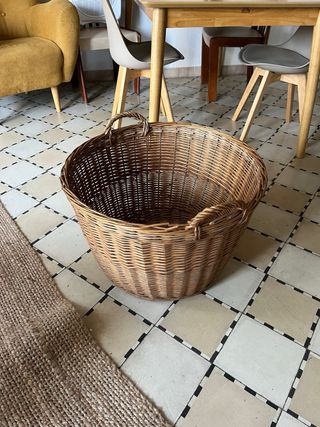 Cesta de mimbre grande