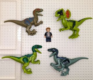 Figuras Compatibles con Lego de Jurassic World. 