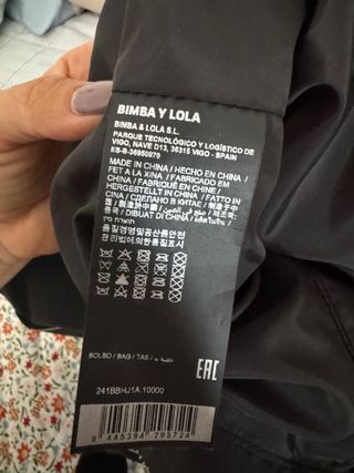 Bolsa Bimba y Lola Negra