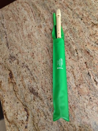 Flauta dulce con funda y accesorio