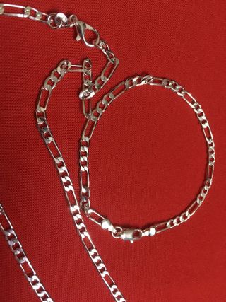 Collar con pulsera de Plata 925