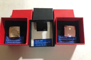 3 Anillos Chessboard Swarovski Elements 