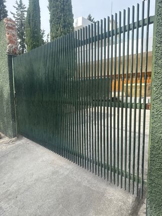 Puerta de garaje y entrada