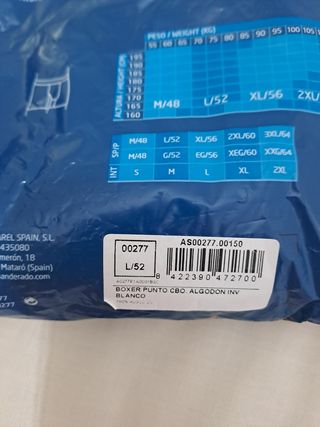 Terral Calzoncillos Caballero Blanco
