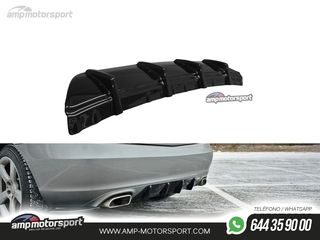 DIFUSOR TRASERO MERCEDES SLK R172 2011-2015 NEGRO MATE