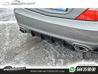 DIFUSOR TRASERO MERCEDES SLK R172 2011-2015 NEGRO MATE