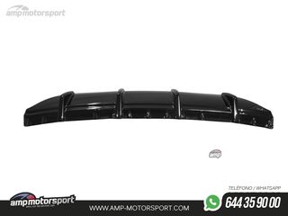 DIFUSOR TRASERO MERCEDES SLK R172 2011-2015 NEGRO MATE