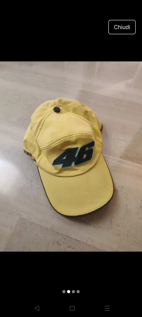 Cappellino Valentino Rossi 46 Giallo