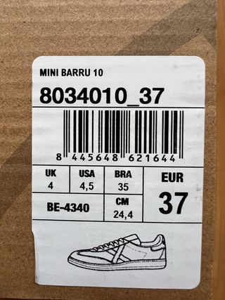 Zapatillas Munich Barru Blancas y Rojas