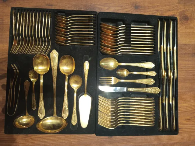 Cubertería Alemana Baño Oro