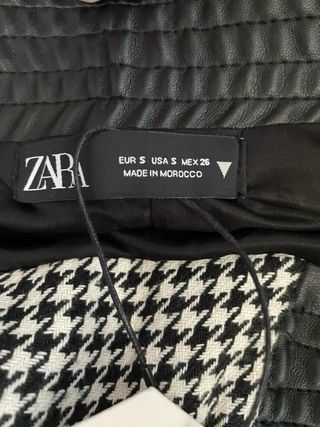 Falda Zara Pata de Gallo Talla S