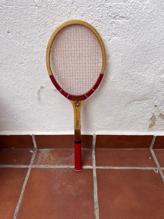 Raqueta Tenis Vintage Madera Sure Shot
