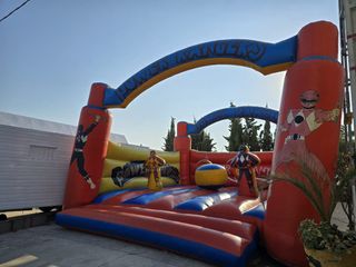 Castillo hinchable Power Rangers