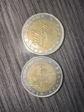 Moneda 2€ Francia fallo acuñado